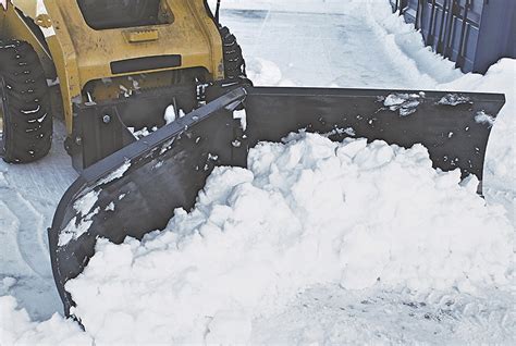 skid steer bucket vs blade for snow removal|skid steer vs plow.